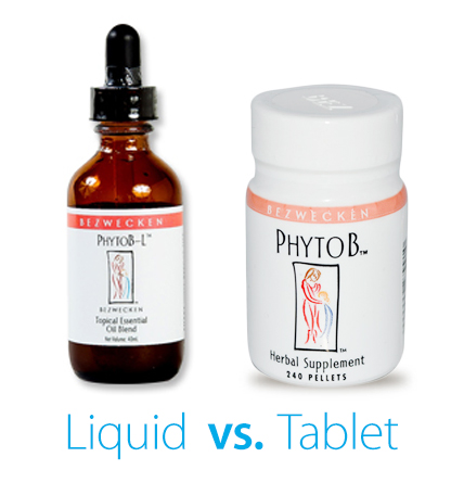 Phyto-B L4x Liquid Drops versus Phyto-B Tablets